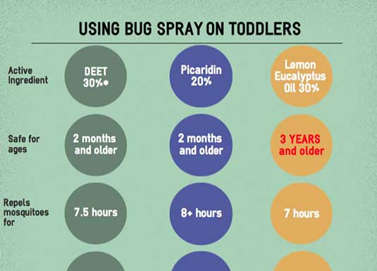 Using Bug Spray on Toddlers