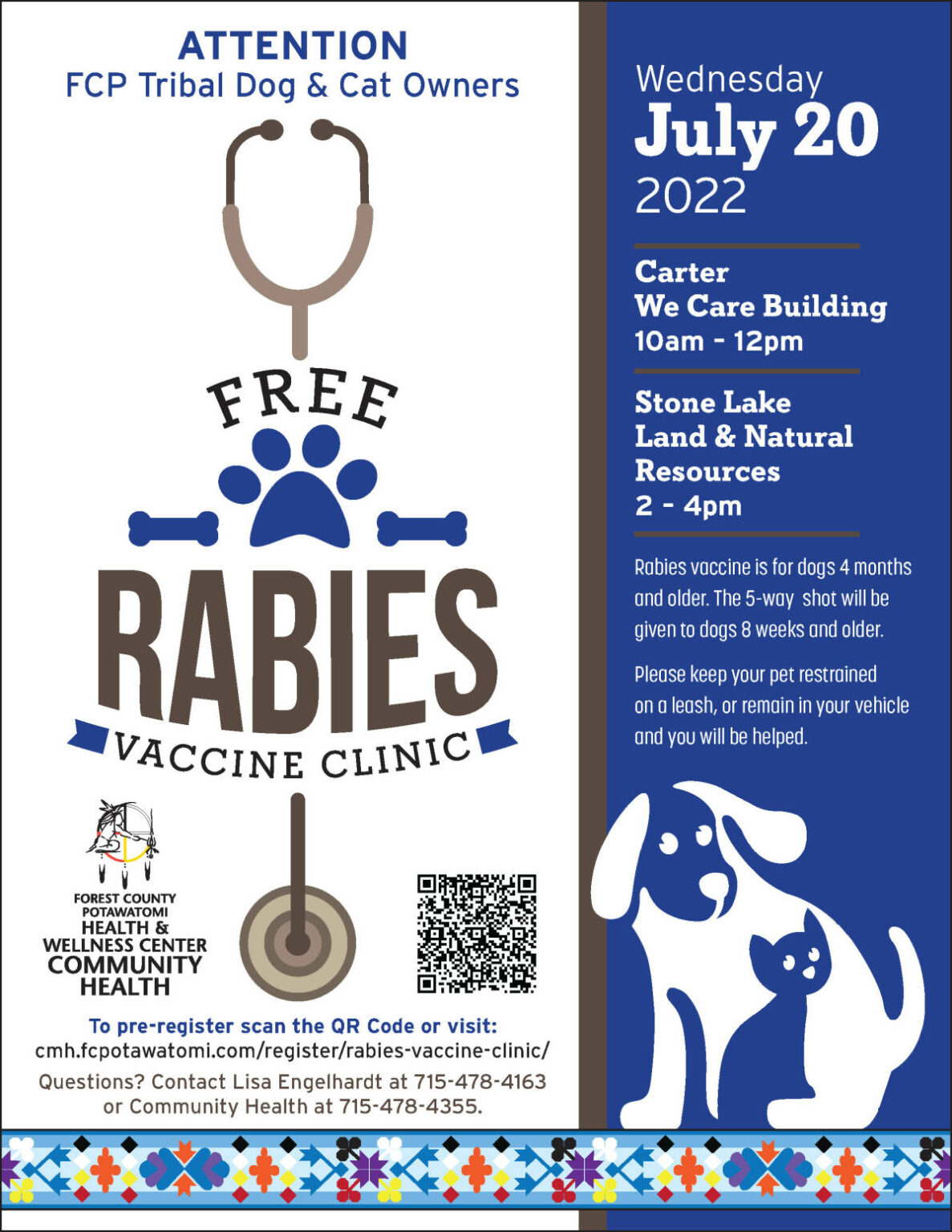 Rabies Vaccine Clinic Registration - Community Health